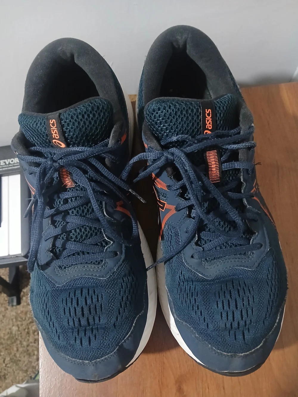 Mens Size 13 Asics Gel Contender 7 Navy & Orange